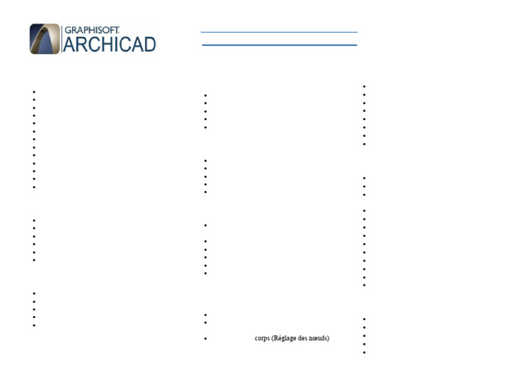 Programme de formation ArchiCAD détaillé | PDF