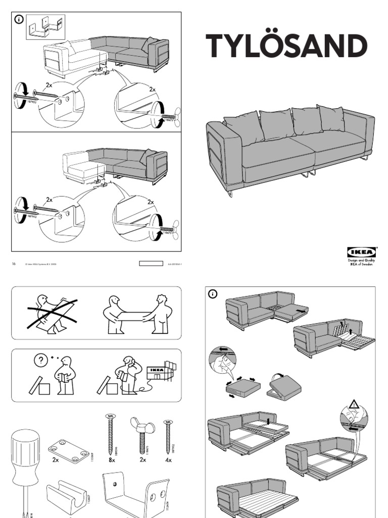 Housse De Canapé 3 Places Pour IKEA Tylösand - Tissu Beige Suédé (100% Polyester), Lavable