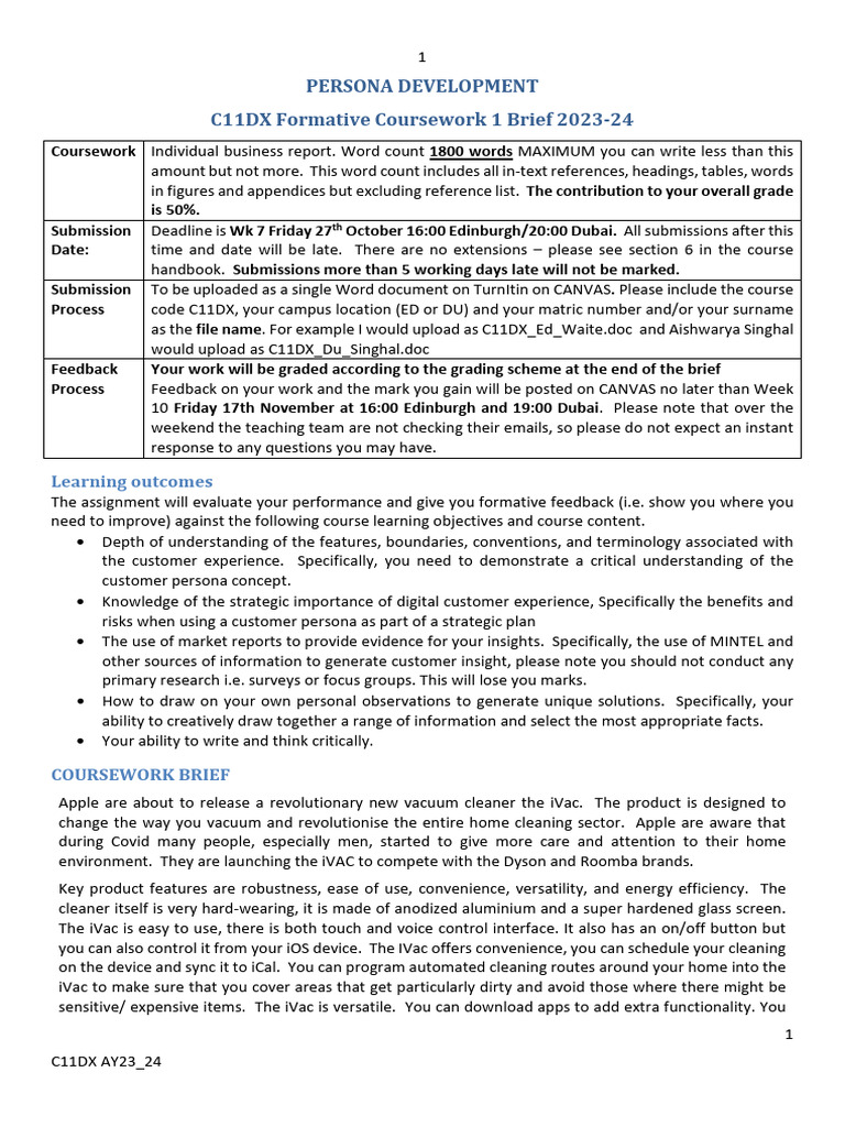 C11DX Formative Coursework 100923 | PDF | Knowledge | Citation