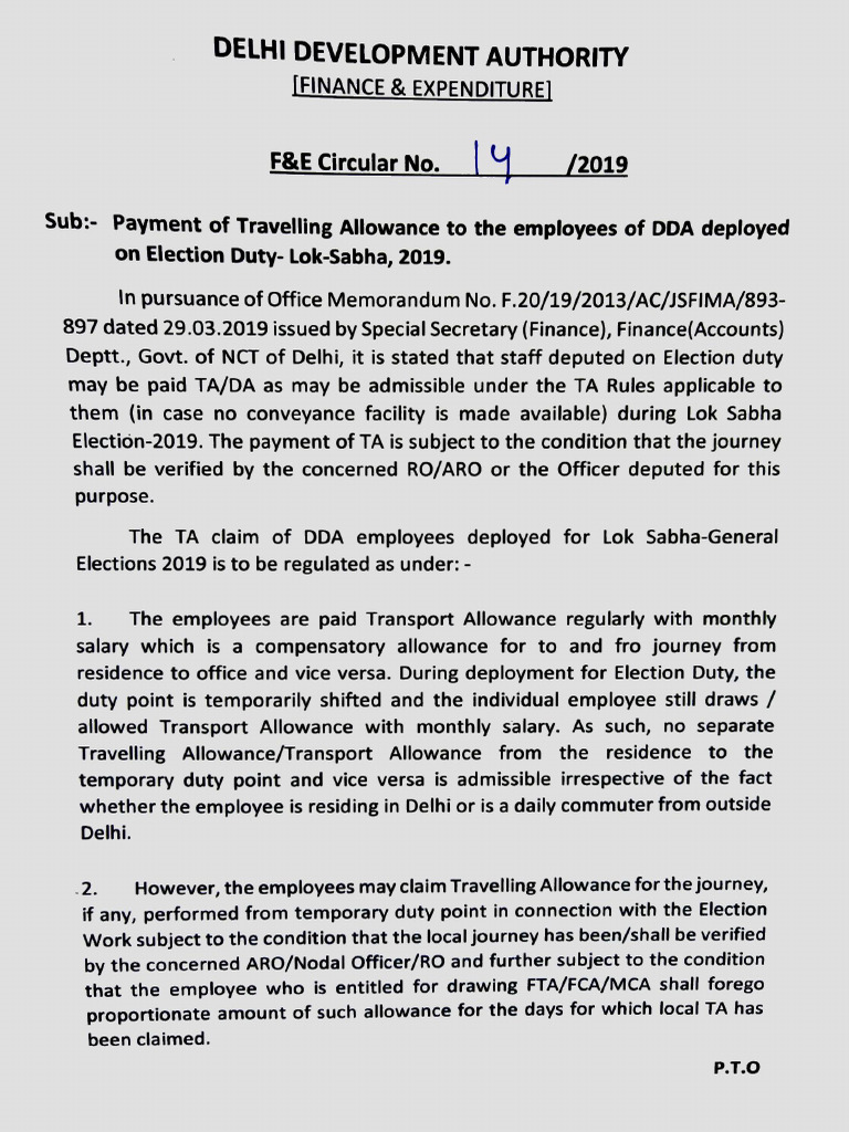 F&E Circular No. 14 - 201912 | PDF