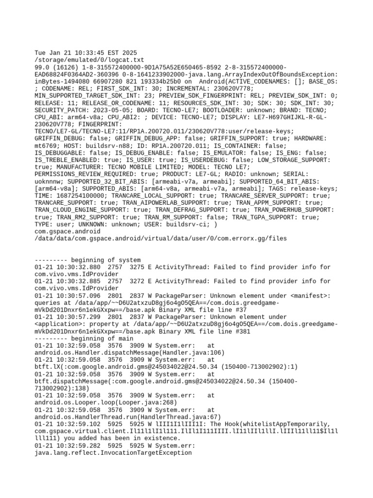 Trancare Support Log Analysis | PDF | Java (Programming Language ...