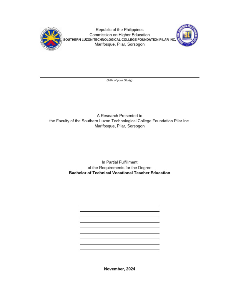 Research for Bachelor of Technical Education | PDF