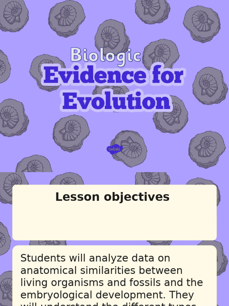 Evolutionary Biology: Evidence & Concepts | PDF