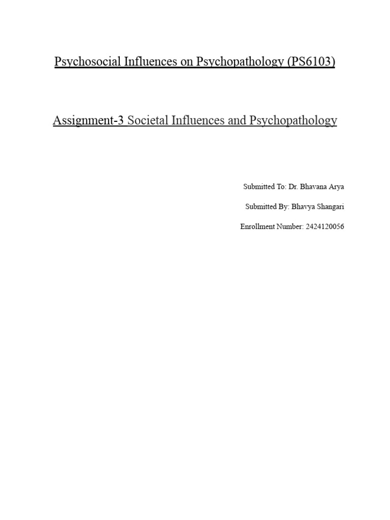 Understanding The Impact of Poverty & Unemployment On Psychopathology ...