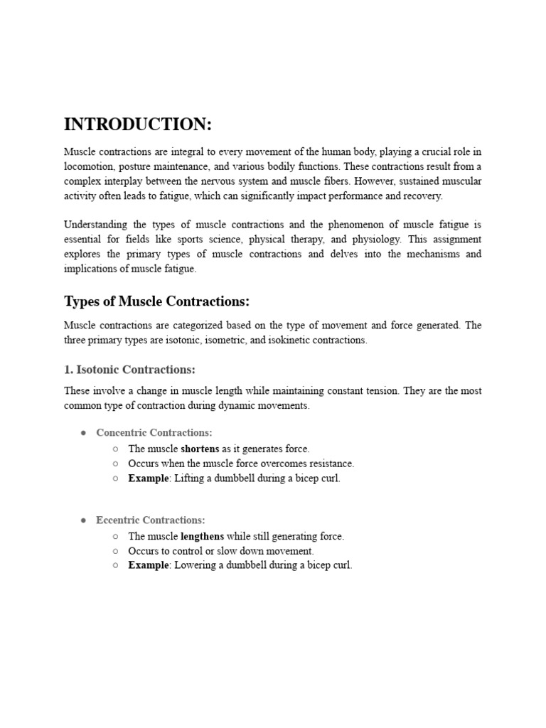 Types of muscles contraction and fatigue google docs pdf