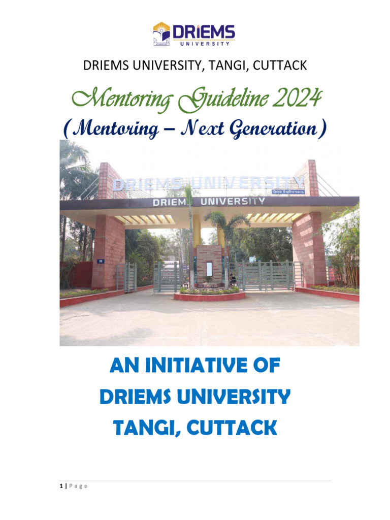 Mentoring Guideline and Mentee Format and Record 2024 | PDF ...