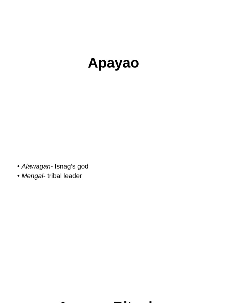 Apayao Agricultural Rituals Explained | PDF | Prayer | Rituals