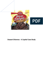 Dessert Dilemma - A Capital Case Study