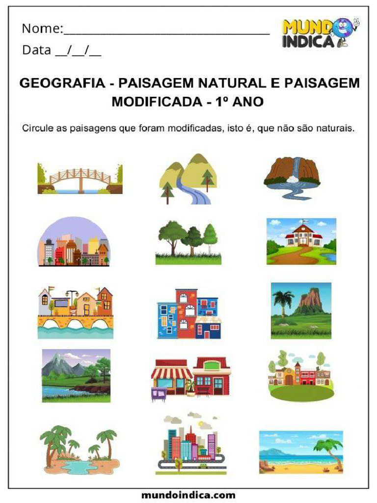 20 Atividades de Geografia para 1 ano Ensino Fundamental | PDF