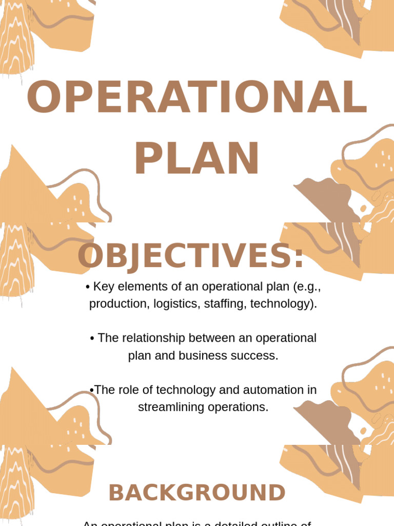 Operational Plan Essentials | PDF | Logistics | Strategic Management