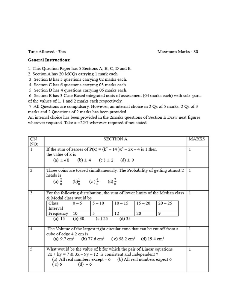 MATHSPRACTICEPAPER1 | PDF | Zero Of A Function | Circle