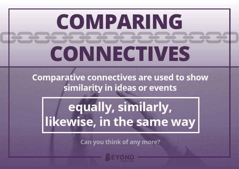 Comparative Connectives Guide | PDF