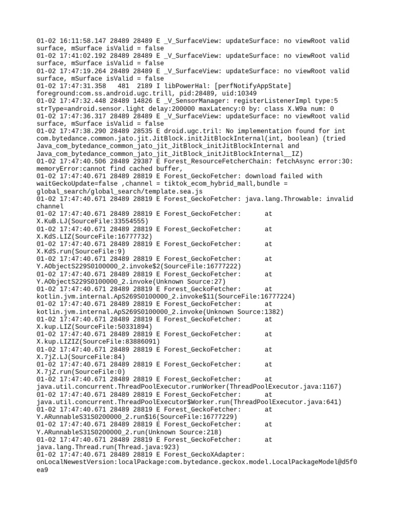 Log | PDF | Computer Architecture | Operating System Technology