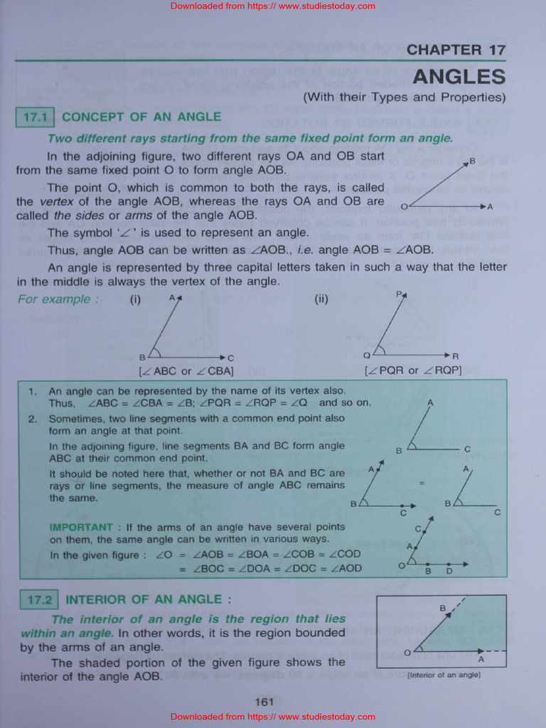 Class 6 Lines and Angles Worksheet | PDF
