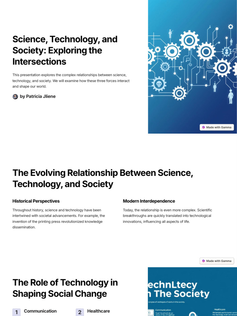 Science Technology and Society Exploring The Intersections | PDF ...
