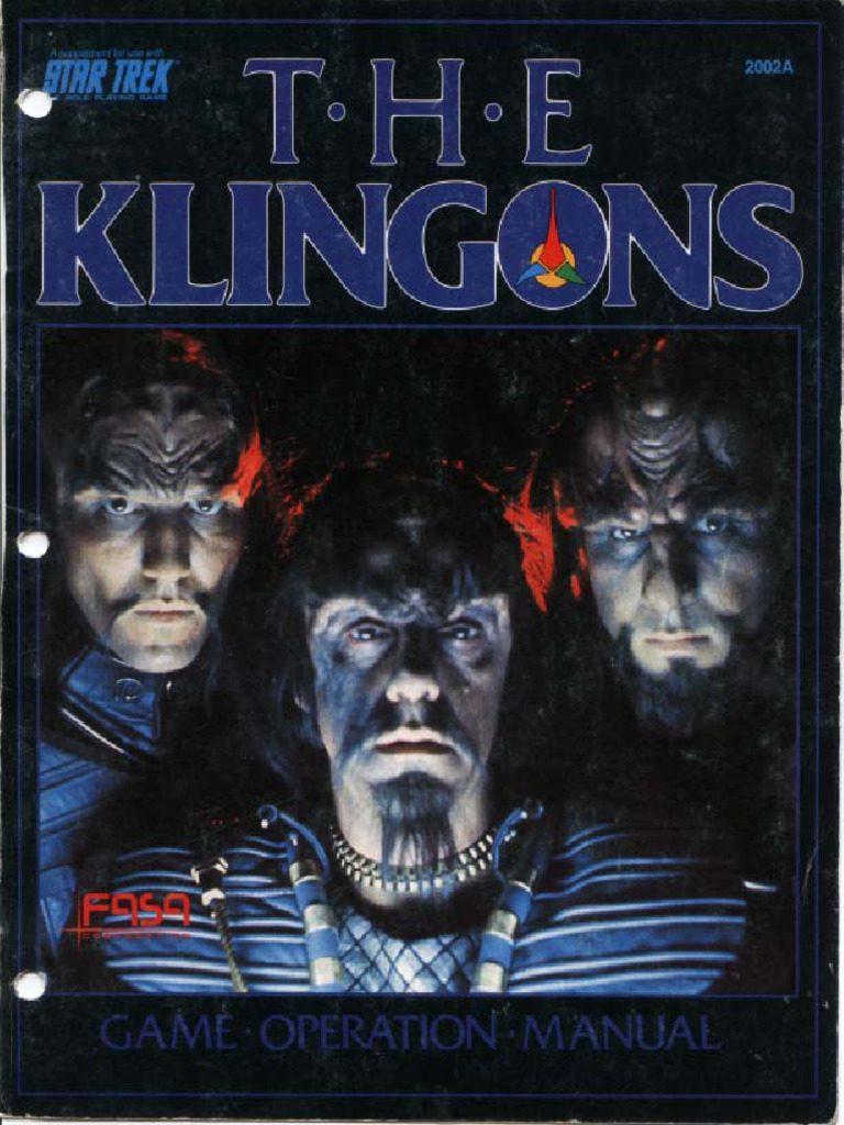 FASA 2002A Star Trek RPG - The Klingons Game Operations Manual ...