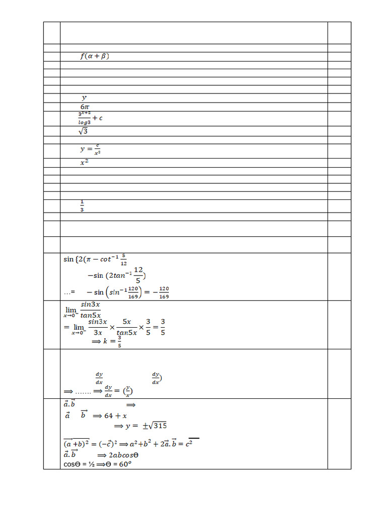 Maths Mock Practice Set 1 2025 | PDF