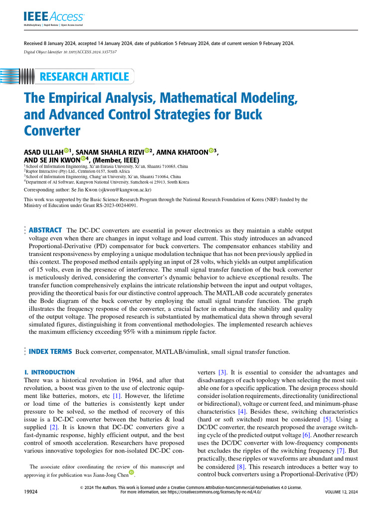 Advanced Control for Buck Converters | PDF | Control Theory | Resonance