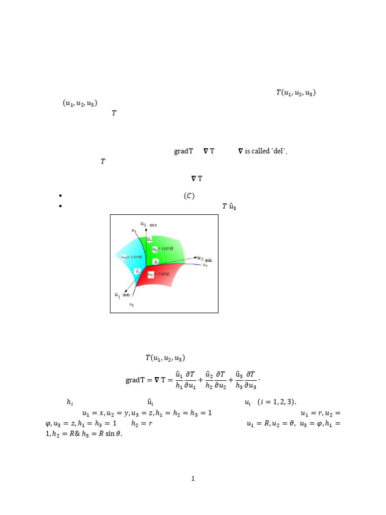 3.vector Differentiation - Fall 24-25 | PDF | Divergence | Gradient