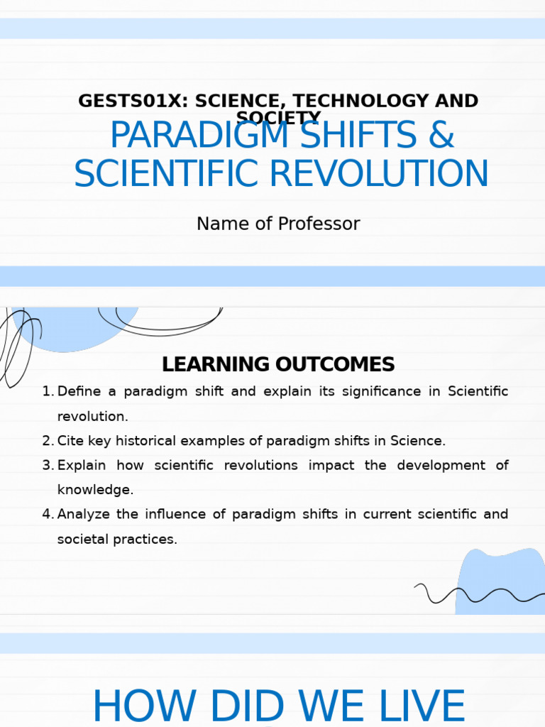 Week 3 - Paradigm Shifts & Scientific Revolution | PDF | Heliocentrism ...
