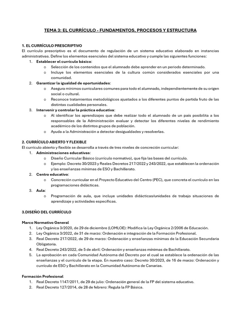 Fundamentos del Currículo Educativo | PDF | Plan de estudios | Evaluación