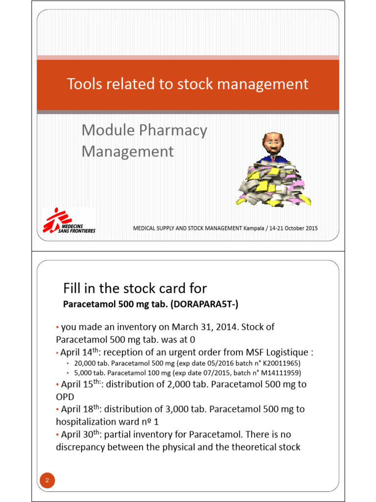 Pharmacy Stock Management Guide | PDF | Pharmacology | Pharmacy