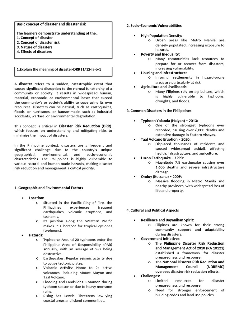 Understanding Disasters and Risks | PDF | Natural Disasters | Hazards