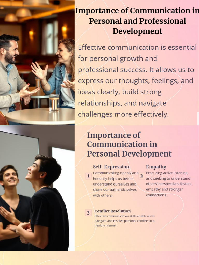 Importance of Communication in Personal and Professional Development ...