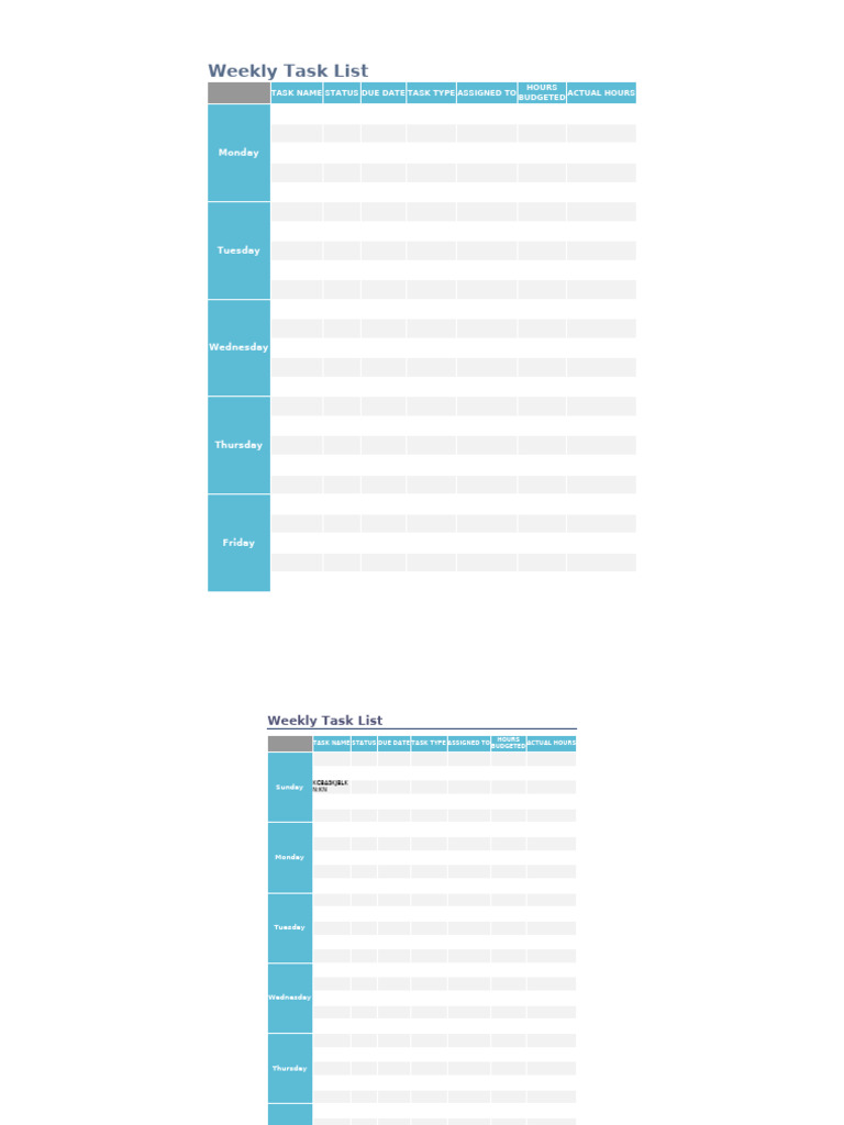 Task Tracker Template | PDF