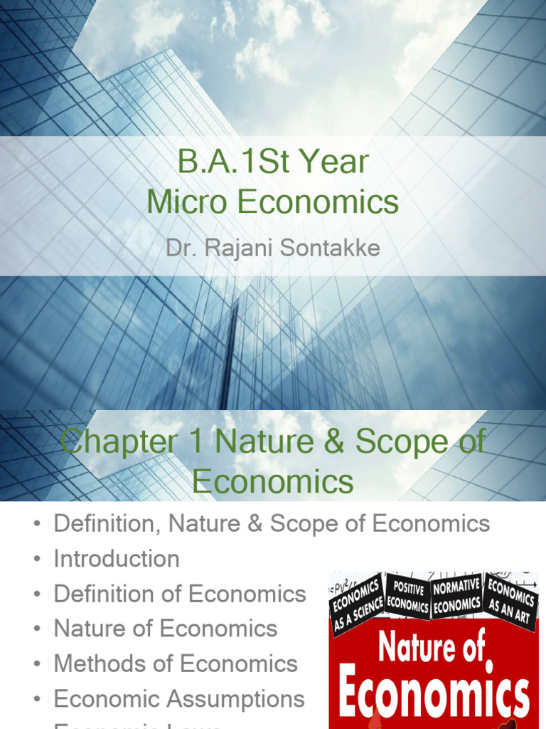 Nature and Scope of Economics Overview | PDF | Economics | Macroeconomics