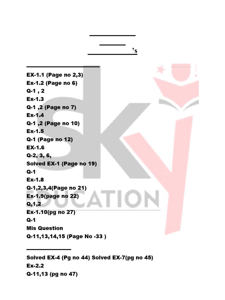 Maths 1 Imp | PDF
