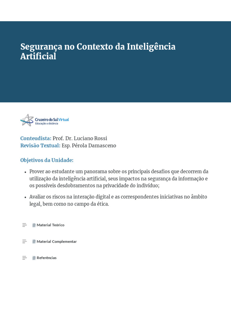 Desafios da Privacidade na IA | PDF