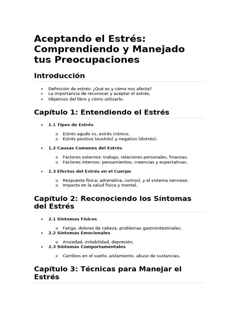 Manejo Efectivo del Estrés Personal | PDF | Estrés (biología) | Sicología