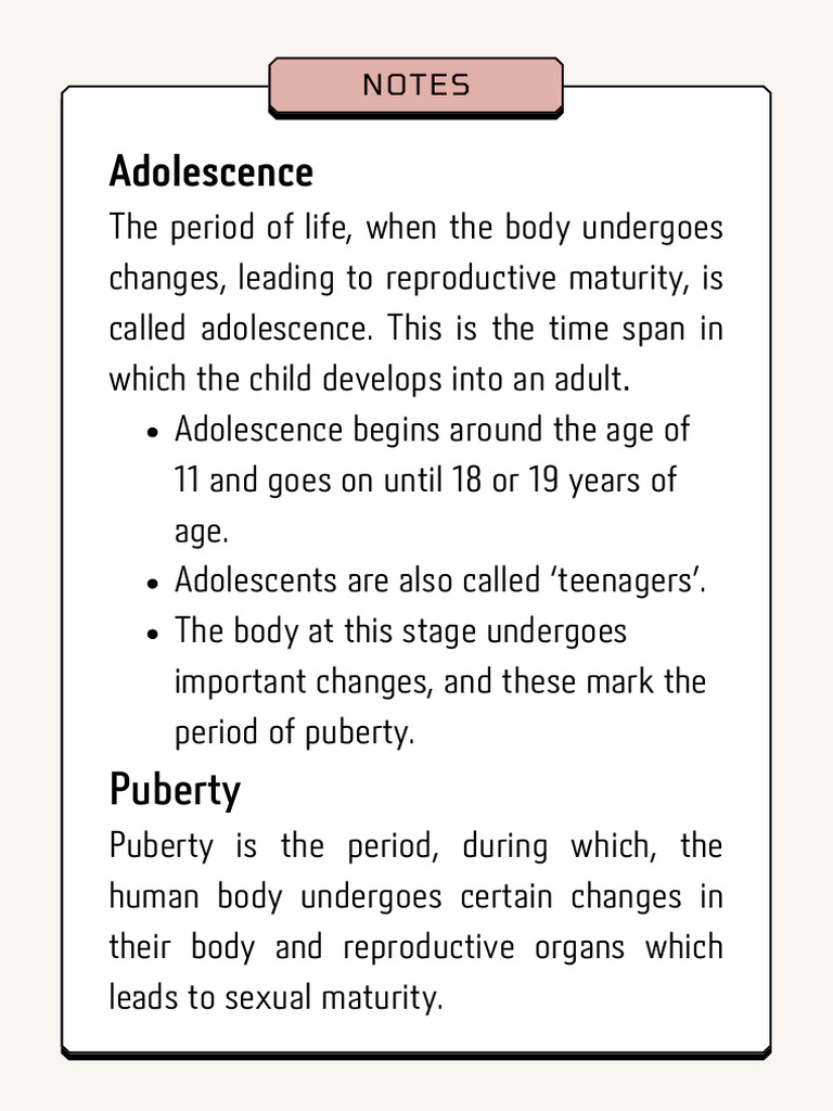 Puberty and Adolescence Guide | PDF | Puberty | Hormone