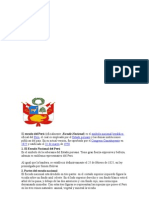 Símbolo Nacional Heráldico Perú Estado Peruano Congreso Constituyente 1825 31 de Marzo 1950