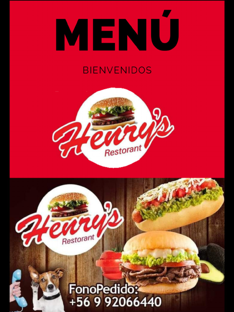 Menú de Henry's Restaurant | PDF | Cocina | Alimentos