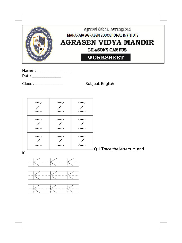 Mayuri English Letter Activities | PDF