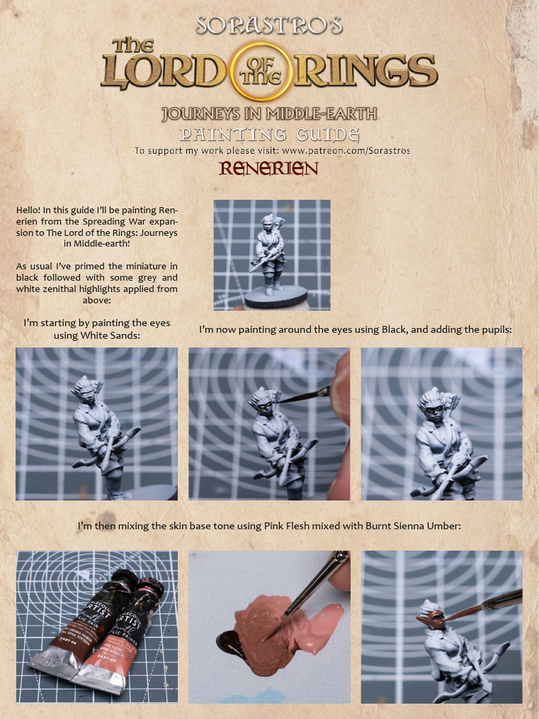Painting Renerien Guide for Miniatures | PDF | Color