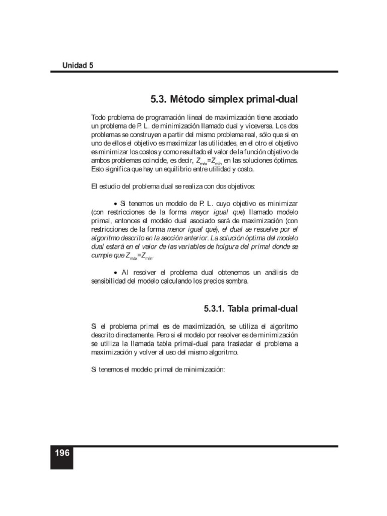 METODO DUAL SIMPLEX (2) - Compressed | PDF