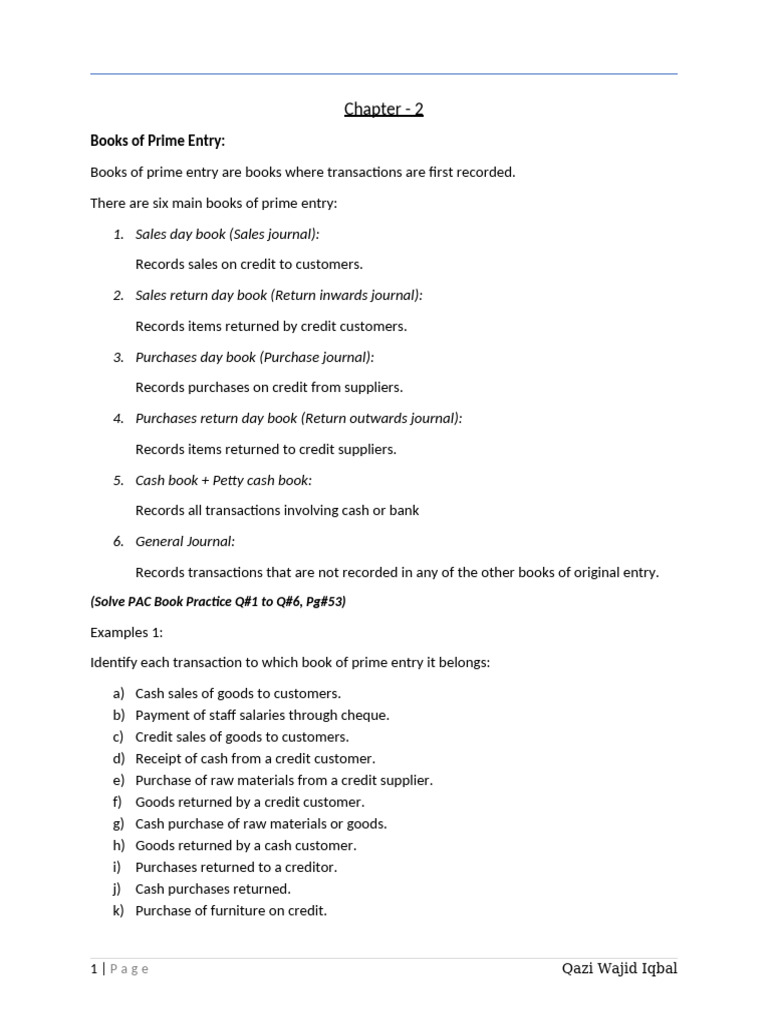 Understanding Books of Prime Entry | PDF | Debits And Credits | Payments