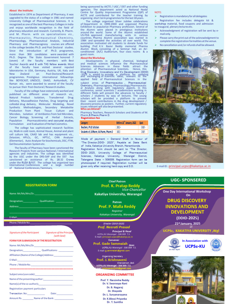 DDID Brochure New | PDF | Pharmacology | Science