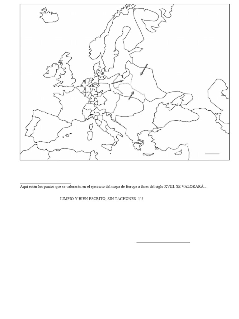 Mapa de Europa a finales del siglo XVIII | PDF