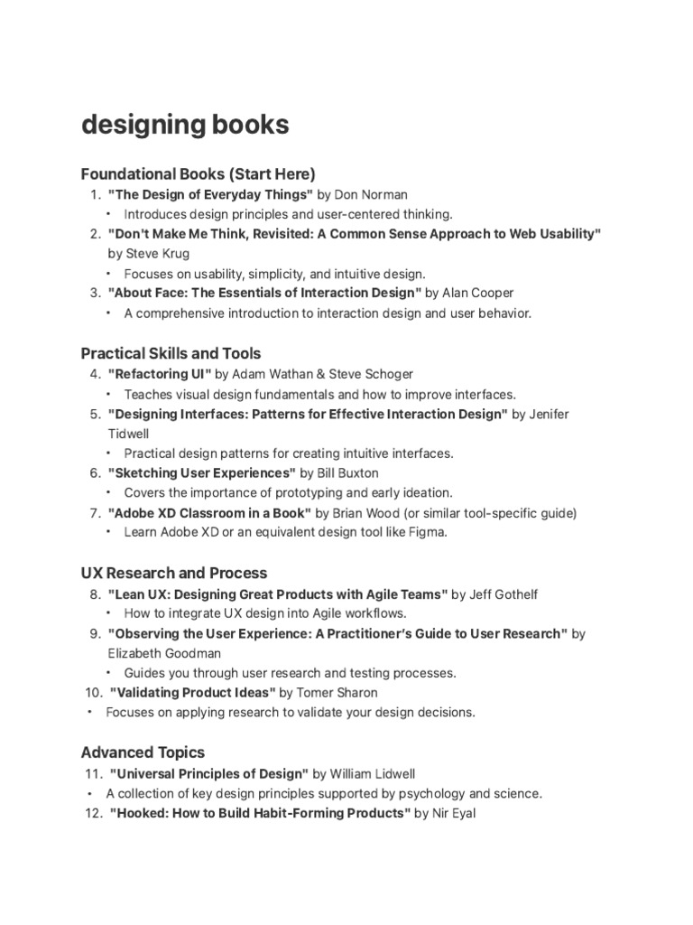 Essential Design Books for UX Professionals | PDF | Design | Cognitive ...
