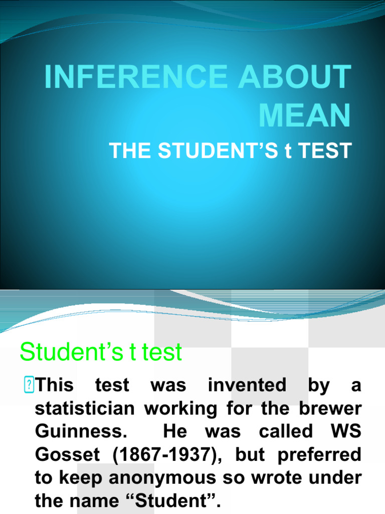 12 & 13 - T TEST - Modified 2 | PDF