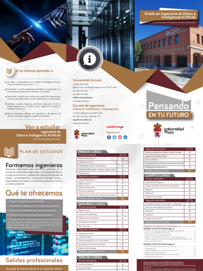 Grado en Ingeniería de Datos y IA | PDF | Ingeniería | Inteligencia ...