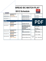 2012 BC Match Play Schedule