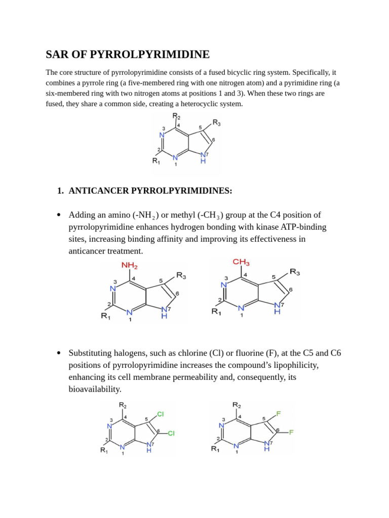 Pyrrolopyrimidine: Anticancer, Antihyperglycemic, Anti-inflammatory ...