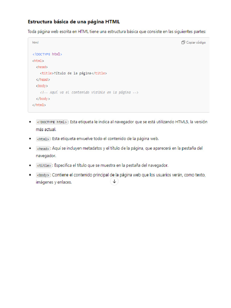 Estructura HTML | PDF