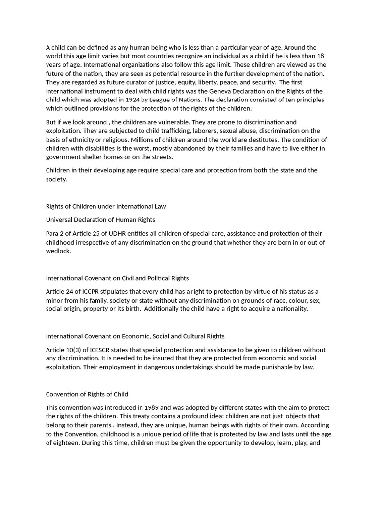 Understanding Child Rights Worldwide | PDF | Children's Rights | Human ...