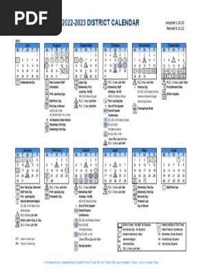 ASD20 District Calendar 2022-23 | PDF | Academic Term